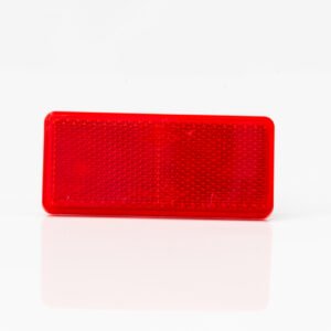Catadioptre Rectangulaire Rouge 90x40mm