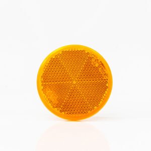 Catadioptre Rond Blanc diamètre 60 autocollant