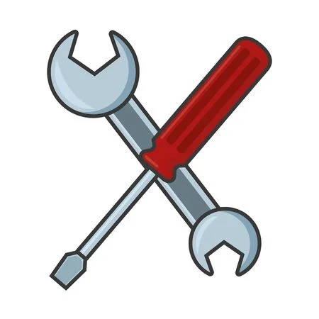 129420461-tournevis-croisé-et-outils-de-clé-vector-illustration