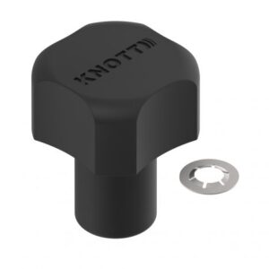 Poignée de Roue Jockey Knott noire
