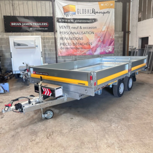 BRIAN JAMES Tipper 400 x 200 / 2 essieux / Roues 12 pouces / 3500 kg - 526-4020-35-2-12