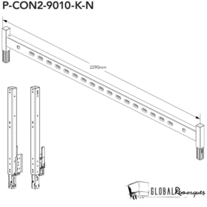 Porte Echelle Connect & General Plant BJT largeur 2.29m - P-CON2-9010-K-N