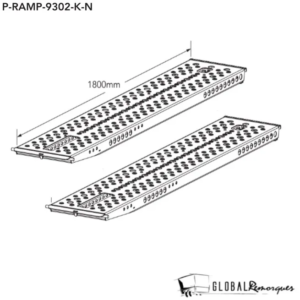 Rampes antidérapantes 1.80m BJT - P-RAMP-9302-K-N