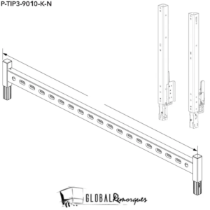 Porte Echelle Benne BJT largeur 1.6m - P-TIP3-9030-K-N