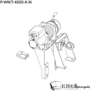 Support et treuil électrique Benne BJT - P-WIKT-4020-K-N