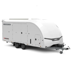BRIAN JAMES Race Transporter 7 RT7 Blanche 550×210 / 2 essieux / Roues 12 pouces / 3500kg – 397-5521-35-2-12-W