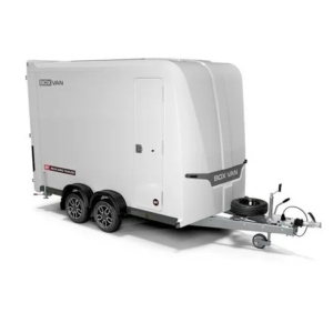 BRIAN JAMES Box Van Blanche 300×160 / 2 essieux / Roues 12 pouces / 2700kg – 600-3016-27-2-12-W
