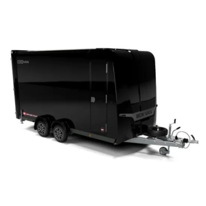BRIAN JAMES Box Van Noir 400×180 / 2 essieux / Roues 12 pouces / 2700kg – 600-4018-27-2-12-B
